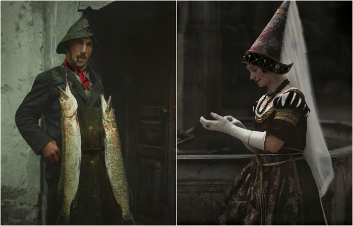 Цветные фотографии начала ХХ века. Цветные фотографии начала ХХ века.