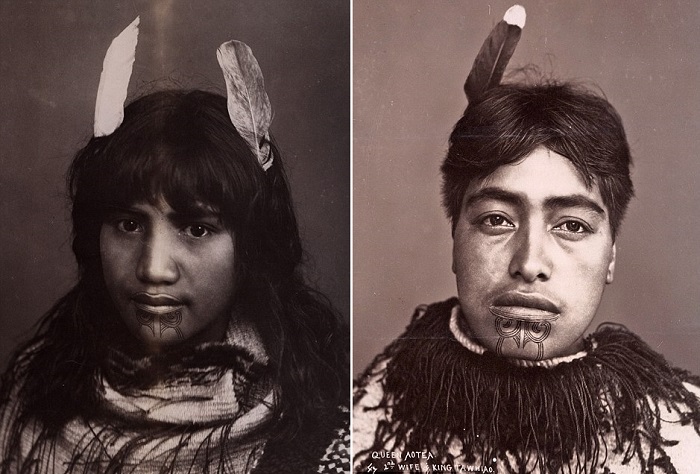 Жены вождей маори. | Фото: dailymail.co.uk.