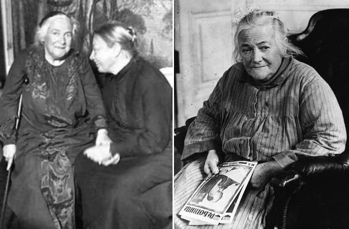 Слева – Клара Цеткин с Надеждой Крупской. Справа – Клара Цеткин | Фото: litread.in и ivona.bigmir.net Слева – Клара Цеткин с Надеждой Крупской. Справа – Клара Цеткин | Фото: litread.in и ivona.bigmir.net