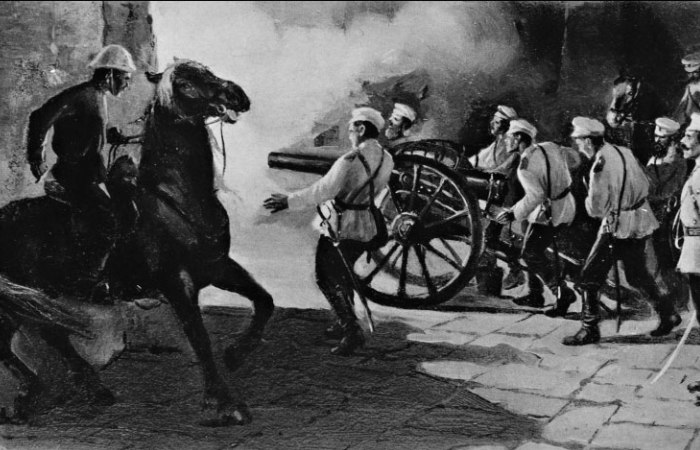 Российские солдаты вступают в Пекин. | Фото: lib.rus.ec. Российские солдаты вступают в Пекин. | Фото: lib.rus.ec.