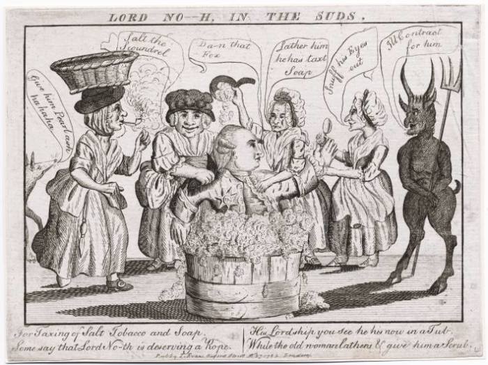 Карикатура на налог на мыло. | Фото: georgianera.files.wordpress.com. Карикатура на налог на мыло. | Фото: georgianera.files.wordpress.com.