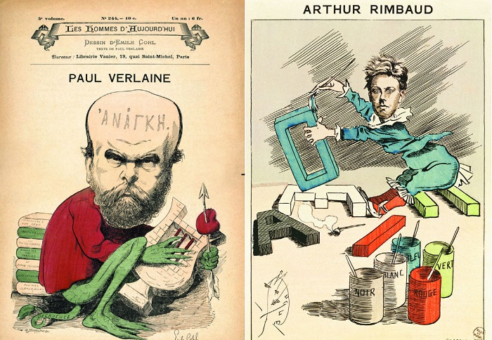 Карикатура на французских поэтов. | Фото: biography.wikireading.ru.