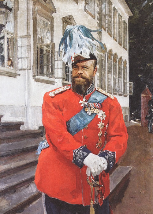 Портрет Александра III в мундире датской Королевской лейб-гвардии (1899). Копенгаген. Дания. Автор: Валентин Серов. | Фото: livejournal.com.