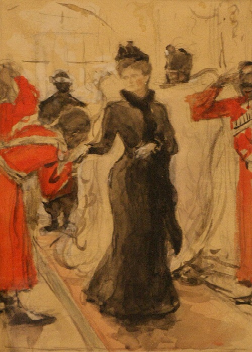 Выход императрицы Александры Федоровны от заутрени. (1901).Государственный Русский музей.| Фото: livejournal.com.