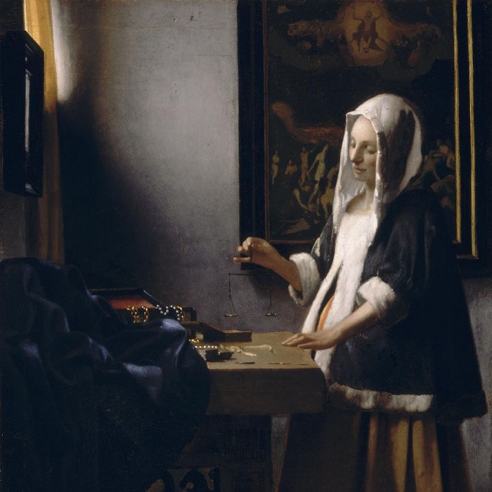 «Женщина, держащая весы.» Автор: Ян Вермеер. | Фото: artchive.ru. «Женщина, держащая весы.» Автор: Ян Вермеер. | Фото: artchive.ru.