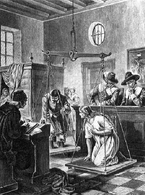 «Ведьмины весы». Гравюра. XIX век. | Фото: elitereaders.com. «Ведьмины весы». Гравюра. XIX век. | Фото: elitereaders.com.