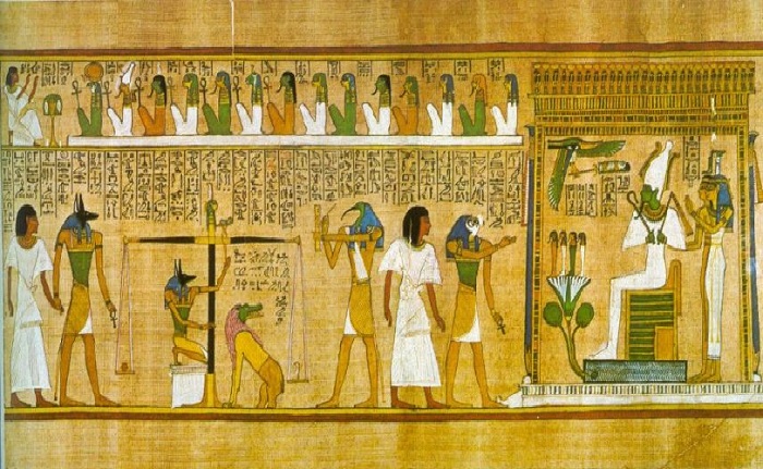 Страшный суд в Древнем Египте во главе с царем загробного мира - Осирисом. Фото: artchive.ru. Страшный суд в Древнем Египте во главе с царем загробного мира - Осирисом. Фото: artchive.ru.