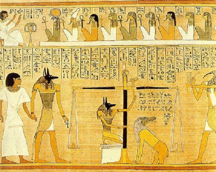Взвешивание перышка Правды богини Маат и сердца усопшего. Фото: livejournal.com Взвешивание перышка Правды богини Маат и сердца усопшего. Фото: livejournal.com