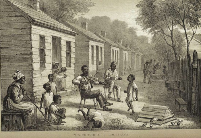 Вечерний досуг в поселении рабов (штат Луизиана, 1861 - 65 годы) Вечерний досуг в поселении рабов (штат Луизиана, 1861 - 65 годы)