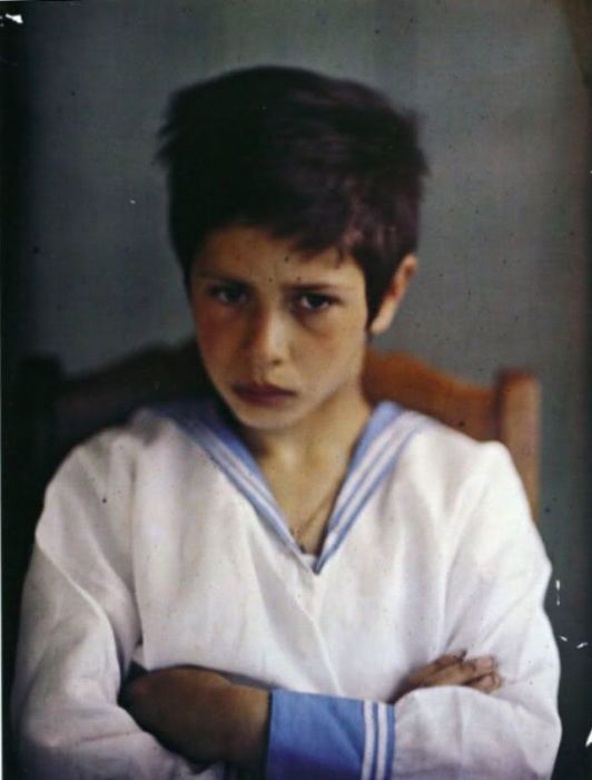 Сын писателя Вадим Андреев в 1909 году. 