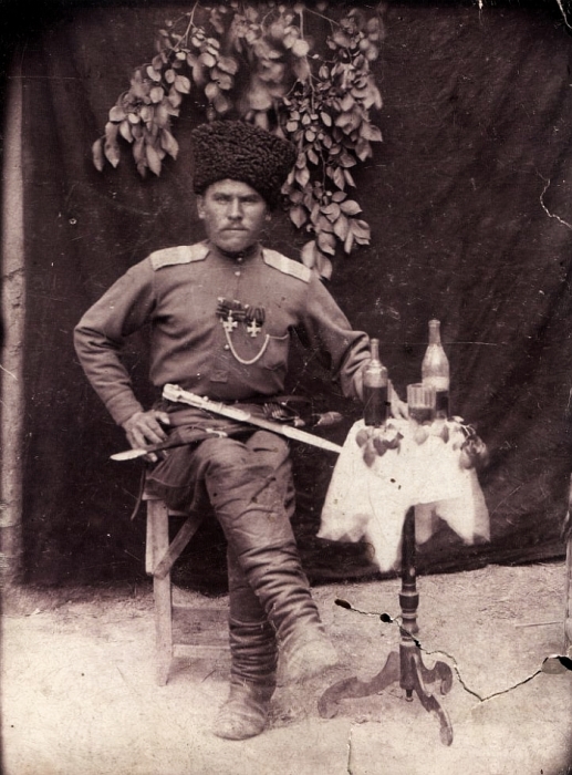 Георгиевский кавалер, Терский казак М.А.Белоусов. Георгиевский кавалер, Терский казак М.А.Белоусов.