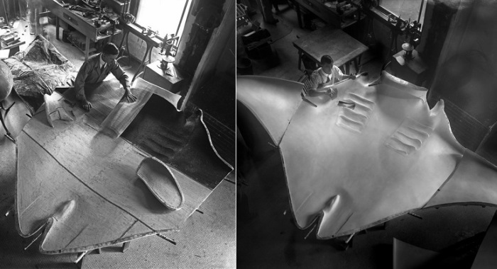 Изготовление макета манты. | Фото: gizmodo.com. Изготовление макета манты. | Фото: gizmodo.com.