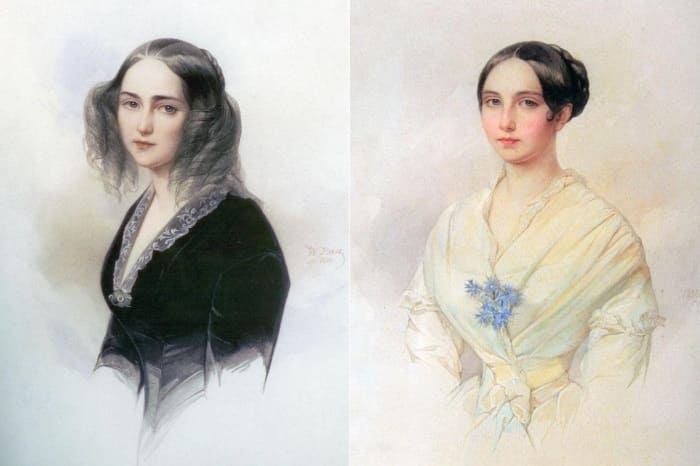 В. Гау. Портрет графини Э. К. Мусиной-Пушкиной, 1840 г. и 1845 г. | Фото: liveinternet.ru