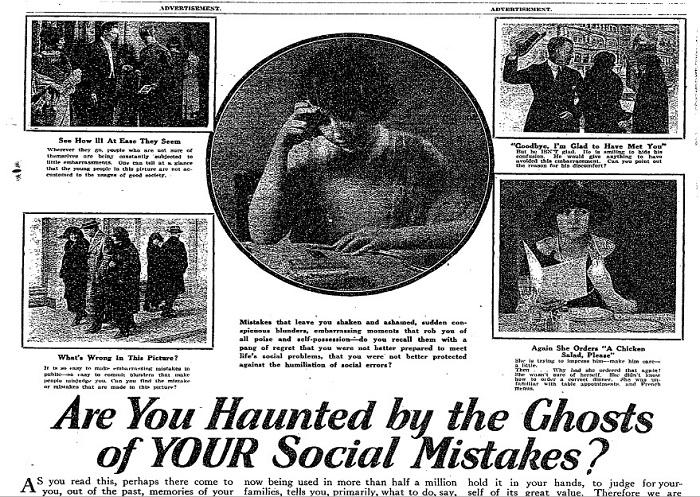 Фрагмент рекламной статьи Лилиан Эйхлер. | Фото: messynessychic.com. Фрагмент рекламной статьи Лилиан Эйхлер. | Фото: messynessychic.com.