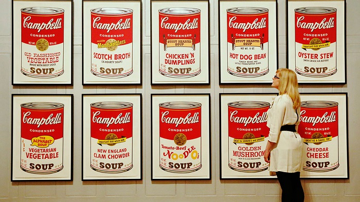 Этикетки от супов Campbells. | Фото: img2.ntv.ru. Этикетки от супов Campbells. | Фото: img2.ntv.ru.
