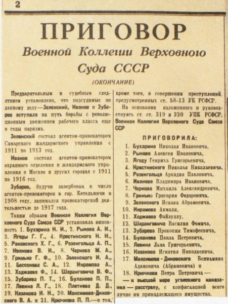 Баллада о честных советских наркомах (часть вторая)