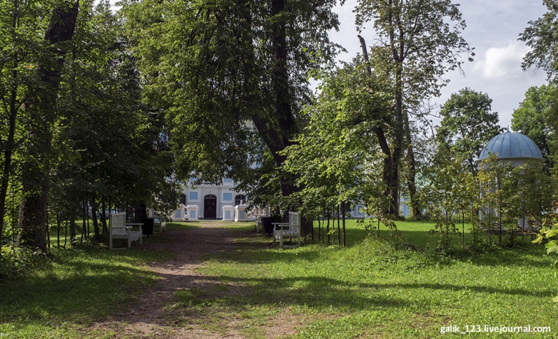 Старый парк в усадьбе Хмелита