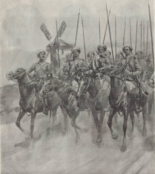 Незвиска. Атака русской конницы