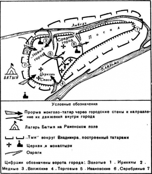Как войска Батыя штурмовали Владимир
