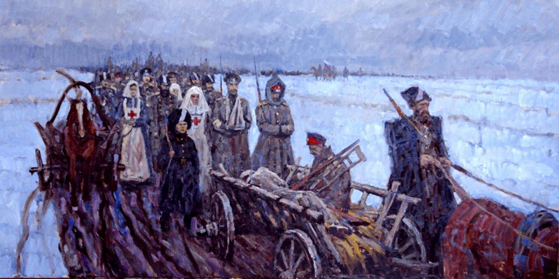 «Раненые лежали на подводах, как в ледяных гробах»