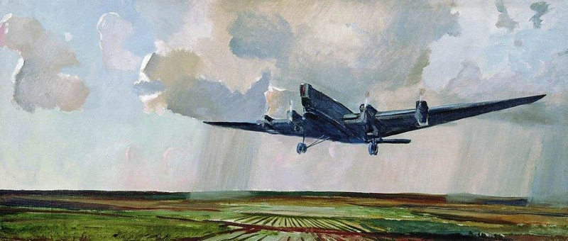 Дейнека и его любовь к авиации