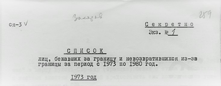 «Невозвращенцы»: бежали и «выступали с клеветой на советский строй»