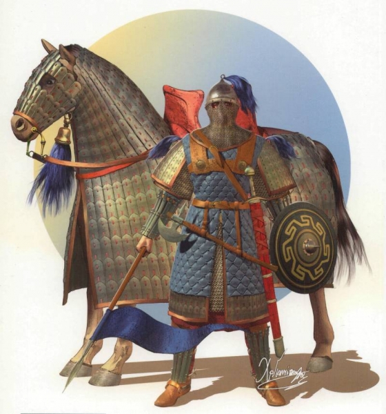 Византийский солдат в полный рост