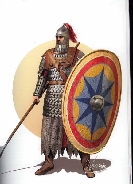 Византийский солдат в полный рост
