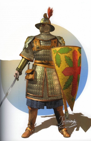 Византийский солдат в полный рост