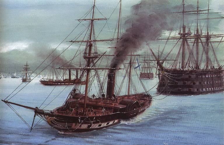 Первый русский военный пароход