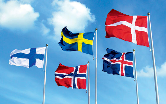 Сошедшие с небес: скандинавские флаги