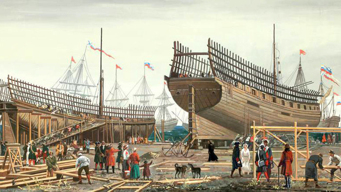 Петр I и создание русского флота.