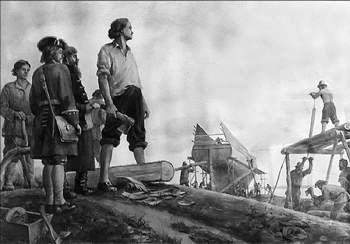 Петр I и создание русского флота.