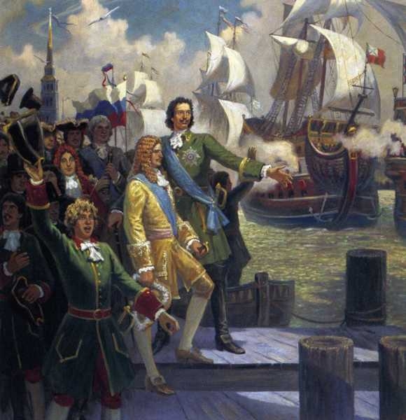 Петр I и создание русского флота.