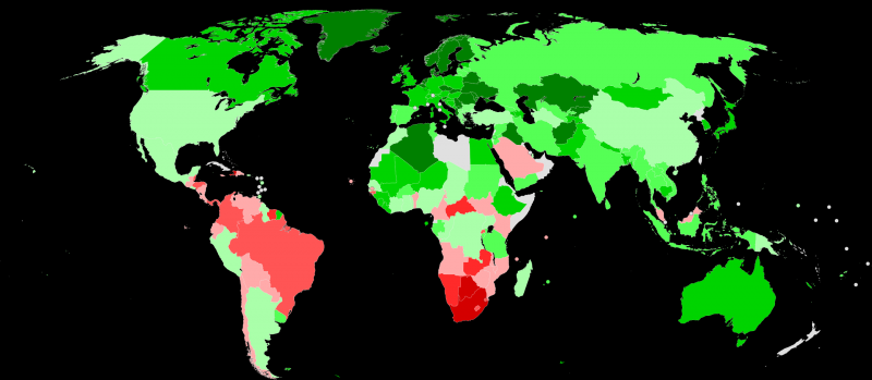 Некоторые равнее других: карта экономического неравенства в мире