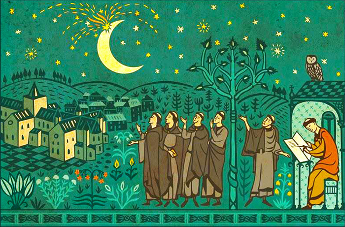 Как в Средневековье монахи наблюдали загадочный взрыв на Луне