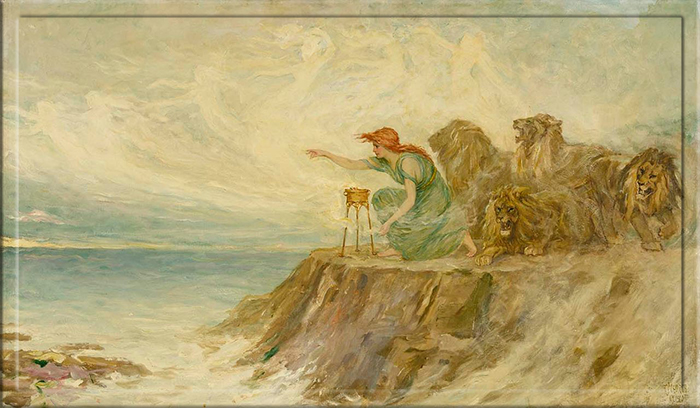 «Цирцея», написанная в 1910 году Фредериком Стюартом Чёрчем, изображает могущественную волшебницу древнего мира. «Цирцея», написанная в 1910 году Фредериком Стюартом Чёрчем, изображает могущественную волшебницу древнего мира.