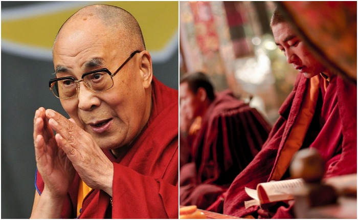 Традиционный цвет одежды тибетских монахов - темно-бордовый Традиционный цвет одежды тибетских монахов - темно-бордовый