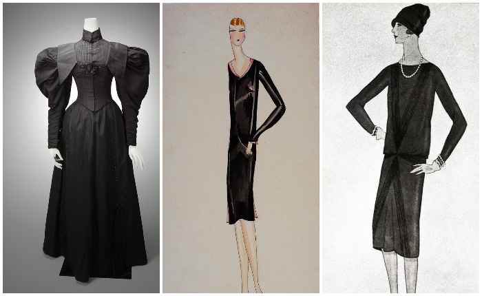 Уже до знаменитого изобретения Шанель существовали сменившие викторианские черные наряды простые укороченные платья