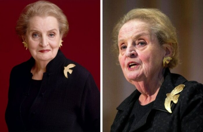 Голубя мира Мадлен подарила вдова израильского премьера Голубя мира Мадлен подарила вдова израильского премьера