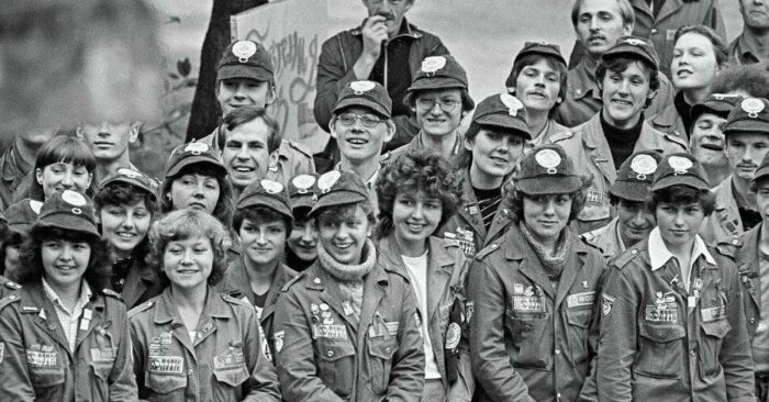 Стройотряд Политеха, 1971 год. /Фото: i.pinimg.com