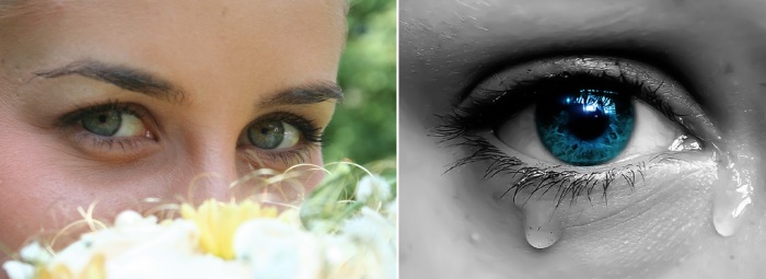 На цвет глаз могут влиять сильные эмоции.