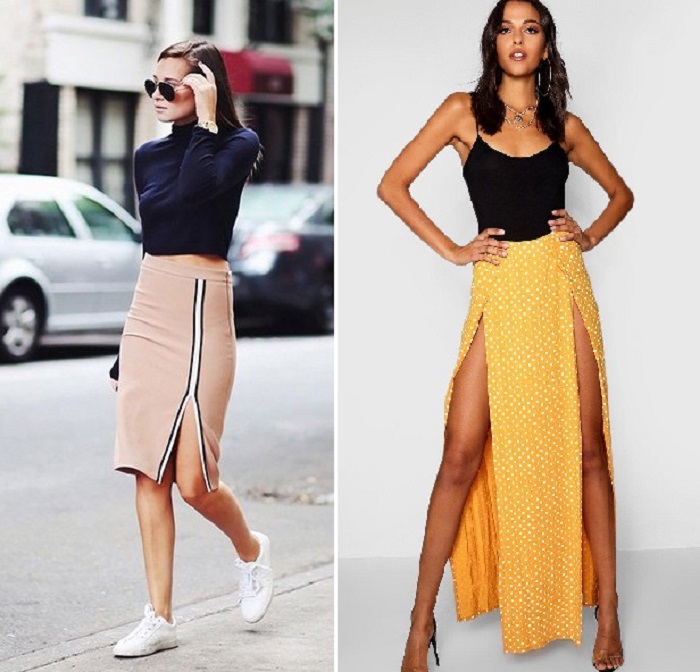 Юбки с разрезами больше не в моде.