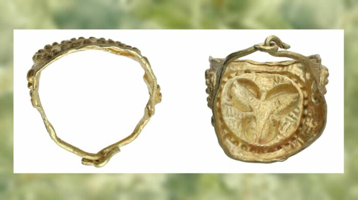 Кольцо из золота изготовлено в 100 году до нашей эры.