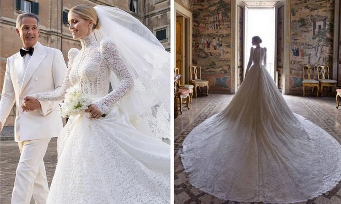 Роскошную свадьбу сыграли в 2021 году на старинной вилле Альдобрандини. Роскошную свадьбу сыграли в 2021 году на старинной вилле Альдобрандини.