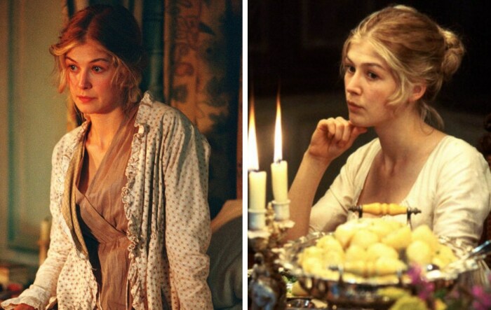 Розамунд Пайк в фильме "Гордость и предубеждение" Розамунд Пайк в фильме "Гордость и предубеждение"