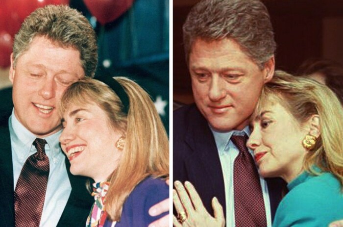Хиллари Клинтон с мужем Биллом