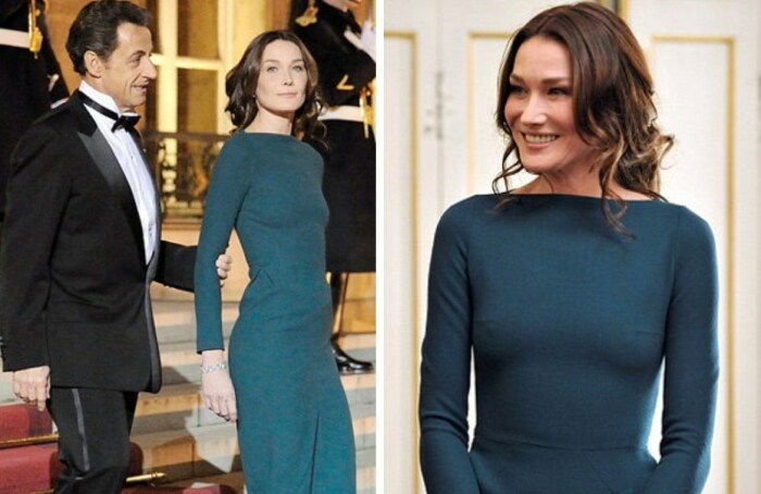 Карла Бруни на встрече с четой Медведевых Карла Бруни на встрече с четой Медведевых