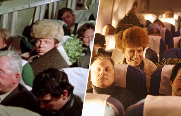 Кадры из фильмов «Ирония судьбы, или С лёгким паром!» и «СамоИрония судьбы» Кадры из фильмов «Ирония судьбы, или С лёгким паром!» и «СамоИрония судьбы»