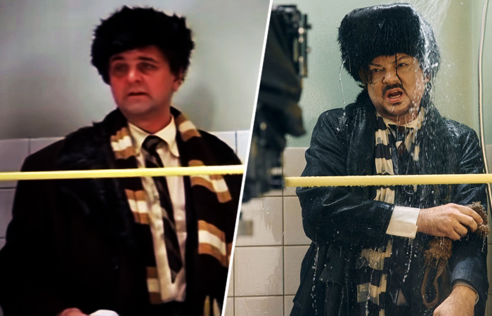 Юрий Яковлев и Филипп Киркоров в роли Ипполита. Юрий Яковлев и Филипп Киркоров в роли Ипполита.